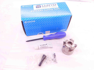 KYOCERA 2" O.D. COOLANT 90 DEG FACE MILL MFH2000R-10-4T 3/4 PILOT 4 POCKETS 2.0 - EA1007BM5