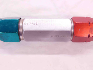 .8700 & .8900 CL Z PIN PLUG GAGE GO NO GO .8906 -.0006 57/64 22 mm .870 .890 - EA1035BL5