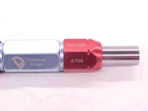 .6500 & .6700 CL ZZ PIN PLUG GAGE GO NO GO .6719 -.0019 43/64 17 mm .650 .670 - EA1036BL5