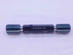 1" 32 UN 2A LEFT HAND SET THREAD PLUG GAGE 1.0 GO NO GO P.D.'S = .9786 & .9748 - DW35809AG5