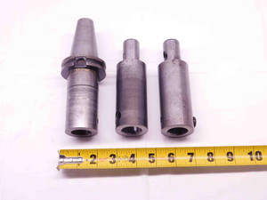 CAT 40 26mm ID SOLID END MILL TOOL HOLDER 26.0 4" PROJ. W/ 2 EXTENSIONS TO FIT - DM1196AZ4