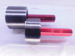 4 1/4 5 ACME 2G SET THREAD PLUG GAGE 4.25 5 GO NO GO P.D.'S = 4.1340 & 4.1079 - DW35866BU5