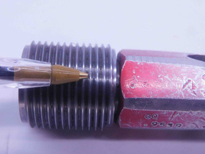 1" 14 NS 3 THREAD PLUG GAGE 1.0 1.00 1.000 GO NO GO P.D.'S = .9539 & .9572 CHECK - DW35891AJ5