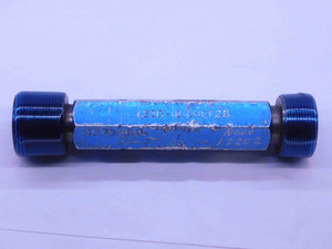 1 1/4 18 UNEF 2B THREAD PLUG GAGE 1.25 1.250 GO NO GO P.D.'S = 1.2139 & 1.2202 - BL2613CB
