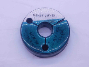 7/8 14 UNF 2A MODIFIED THREAD RING GAGE .875 .8750 NO GO ONLY P.D. = .8184 CHECK - DW35949BY5