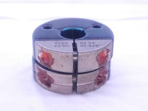 7/8 32 UN 2A THREAD RING GAGES .875 .8750 GO NO GO P.D.'S = .8536 & .8500 CHECK - DW35950BY5
