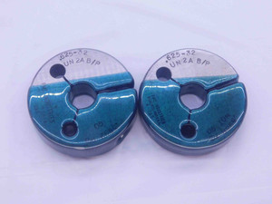 5/8 32 UN 2A BEFORE PLATE THREAD RING GAGES .625 GO NO GO P.D.'S = .5992 & .5968 - DW35953BY5
