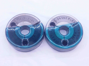 5/8 24 UNEF 2A MODIFIED THREAD RING GAGES .625 GO NO GO P.D.'S = .5923 & .5895 - DW35956BY5
