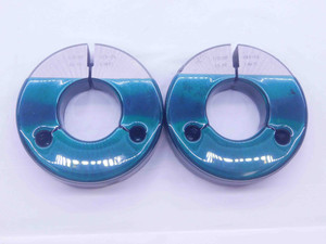 1 1/2 20 UNS 2A THREAD RING GAGES 1.5 1.50 GO NO GO P.D.'S = 1.4661 & 1.4617 - DW35961BY5