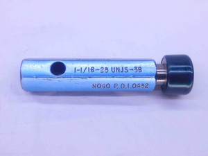 1 1/16 28 UNJS 3B THREAD PLUG GAGE 1.0625 NO GO ONLY P.D. = 1.0432 INSPECTION - DW35972BN5