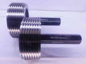 5 1/2 4 STUB ACME 2G LEFT HAND SET THREAD PLUG GAGE 5.5 GO NO GO = 5.4069 5.3778 - DW35990BU5