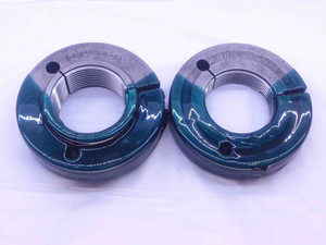 2 3/8 8 UN 2A THREAD RING GAGES 2.375 2.3750 GO NO GO P.D.'S = 2.2914 & 2.2833 - DW36015BU5
