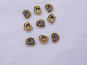 9pcs NEW ISCAR CR D080/.31-MS CR D080-MS IC250 TiN CARBIDE MILLING INSERTS - NS0320BM5