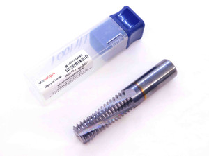 NEW VARDEX SOLID CARBIDE TiCN HELICAL FLUTE THREAD MILL 1 - 8 THREAD 3/4 SHANK - NS0350BL5