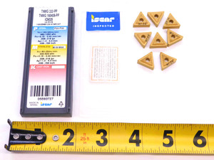 9pcs NEW ISCAR TNMG 332-PP / TNMG 160408-PP IC9025 TiN COATED CARBIDE INSERTS - NS0362BM5