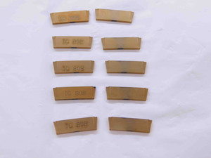 10pcs NEW ISCAR DGN 2002JT IC808 TiN COATED CARBIDE CUTOFF INSERTS 2mm WIDTH - NS0369BM5