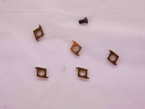 5pcs NEW CIRCLE CDG-5-015-2R CG5 TiN COATED CARBIDE GROOVING INSERTS INDEXABLE - EA1311AN5