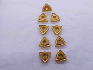 9pcs NEW ISCAR WNMG 433-PP / WNMG 080412-PP IC825 TiN CARBIDE TURNING INSERTS - NS0480BM5