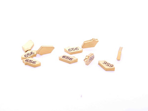 10pcs NEW ISCAR GFN 1.6 IC656 TiN COATED CARBIDE CUTOFF INSERTS SELF-GRIP - DM1496BM5