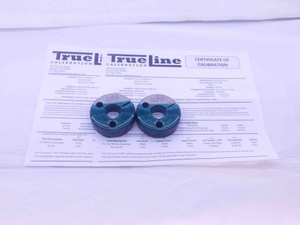 CERTIFIED 13/16 20 UNEF 2A THREAD RING GAGES .8125 GO NO GO PDS= .7787 & .7743 - DW36026TLC