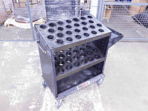 HUOT 52 SLOT 50 TAPER TOOL HOLDER CART 43 3/8 X 17 1/2 X 40" CAT50 NMTB50 BT50