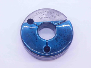 1" 18 NS 3 THREAD RING GAGE 1.0 1.00 1.000 1.0000 NO GO ONLY P.D. = .9603 CHECK - DW36186LVR