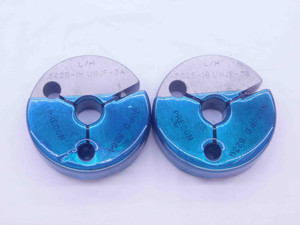 9/16 18 UNJF 3A LEFT HAND THREAD RING GAGES .5625 GO NO GO PD'S = .5264 & .5230 - DW36194BS5
