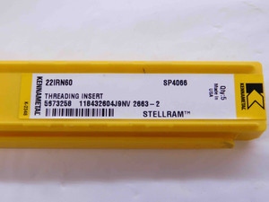5pcs NEW KENNAMETAL 22IRN60 SP4066 CARBIDE THREADING INSERTS INDEXABLE TOOLING - NS0577BU5