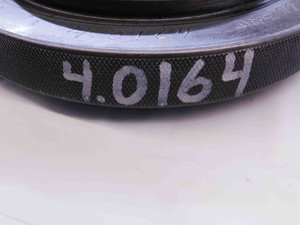 4.0164 CLASS X MASTER PLAIN BORE RING GAGE 4.0156 +.0008 UNDERSIZE 4 1/64 102 mm
