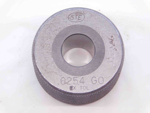 .6254 CL XX CARBIDE MASTER PLAIN BORE RING GAGE .6250 +.0004 OVERSIZE 5/8 16 mm - NS0693SLW
