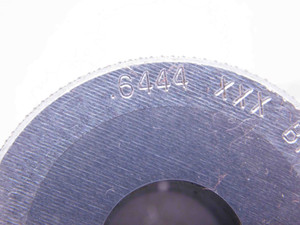 .6444 CL XXX CARBIDE MASTER PLAIN BORE RING GAGE .6406 +.0038 41/64 16.368 mm - NS0762SLW