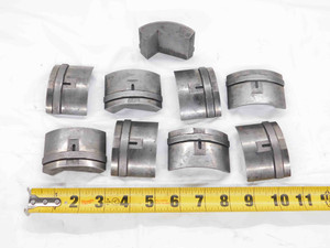 9pcs. ASSORTED 2 3/4 COLLET PAD LOT FIVE B & FOUR C PADS SMOOTH HEXAGON 2.750 - DM1645CT4