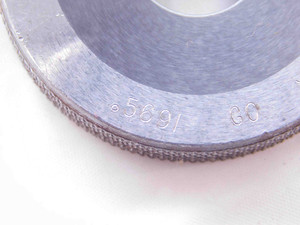 .5691 CL XX CARBIDE MASTER PLAIN BORE RING GAGE .5625 +.0066 9/16 14.455 mm - NS0784SLW