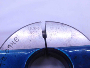 1 5/8 8 UN 2A LEFT HAND THREAD RING GAGES 1.625 GO NO GO PD'S = 1.5416 & 1.5342 - DW36261BU5