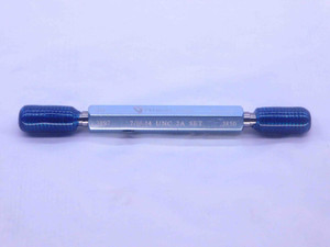 7/16 14 UNC 2A VERMONT SET THREAD PLUG GAGE .4375 GO NO GO PD'S = .3897 & .3850 - DW36311BU5