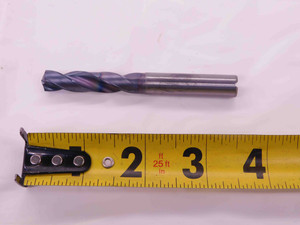 KENNAMETAL 3/8 O.D. TiAIN SOLID CARBIDE COOLANT DRILL BIT B976A09525 0.3937 .375 - EA1333BF4