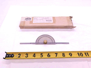 0 - 6 INCH RULE RANGE 0 - 180 DEGREE ANGLE RANGE PROTRACTOR & DEPTH GAGE PDG/6 - EA1377AU5