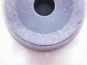 .2809 CL XX CARBIDE MASTER PLAIN BORE RING GAGE .2813 -.0004 UNDERSIZE 9/32 7 mm - NS0834SLW