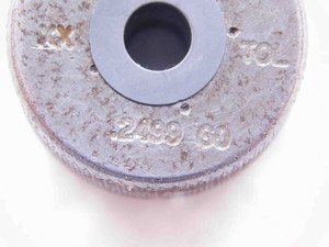 .2499 CL XX CARBIDE MASTER PLAIN BORE RING GAGE .2500 -.0001 1/4 6.347 mm - NS0836SLW
