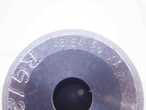 .3154 CL XX CARBIDE MASTER PLAIN BORE RING GAGE .3125 +.0029 OVERSIZE 5/16 8 mm - NS0860SLW