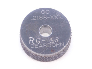 .2188 CLASS XX MASTER PLAIN BORE RING GAGE ONSIZE 7/32 5.558 mm INSPECTION CHECK - NS0889SLW