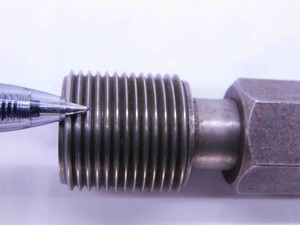 1" 14 NF THREAD PLUG GAGE 1.0 1.00 1.000 GO ONLY P.D. = .9536 UNF 2B OR 3B CHECK - BL2812BU