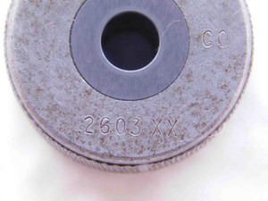 .2603 CL XX CARBIDE MASTER PLAIN BORE RING GAGE .2500 +.0103 1/4 6.612 mm CHECK - NS0922SLW