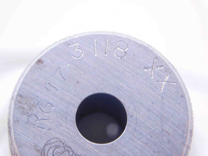 .3118 CLASS XX MASTER PLAIN BORE RING GAGE .3125 -.0007 UNDERSIZE 5/16 8 mm - NS0949SLW