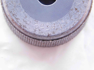.2494 CL X CARBIDE MASTER PLAIN BORE RING GAGE .2500 -.0006 1/4 6.335 mm CHECK - NS0964SLW