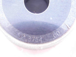 .3754 CL X CARBIDE MASTER PLAIN BORE RING GAGE .3750 +.0004 3/8 9.535 mm CHECK - NS0981SLW
