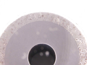 .3747 CL XX CARBIDE MASTER PLAIN BORE RING GAGE .3750 -.0003 3/8 9.517 mm CHECK - NS1027SLW