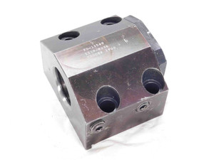 TRUDEX 1 1/2 ID BORING BAR LATHE TOOL HOLDER BLOCK 45mm X 80mm BOLT HOLE PATTERN - DM1739AJ5