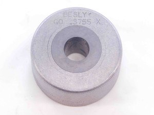 .3755 CL X CARBIDE MASTER PLAIN BORE RING GAGE .3750 +.0005 3/8 9.538 mm CHECK - NS1108SLW