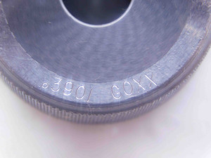 .3901 CL XX CARBIDE MASTER PLAIN BORE RING GAGE .3906 -.0005 25/64 10 mm CHECK - NS1114SLW